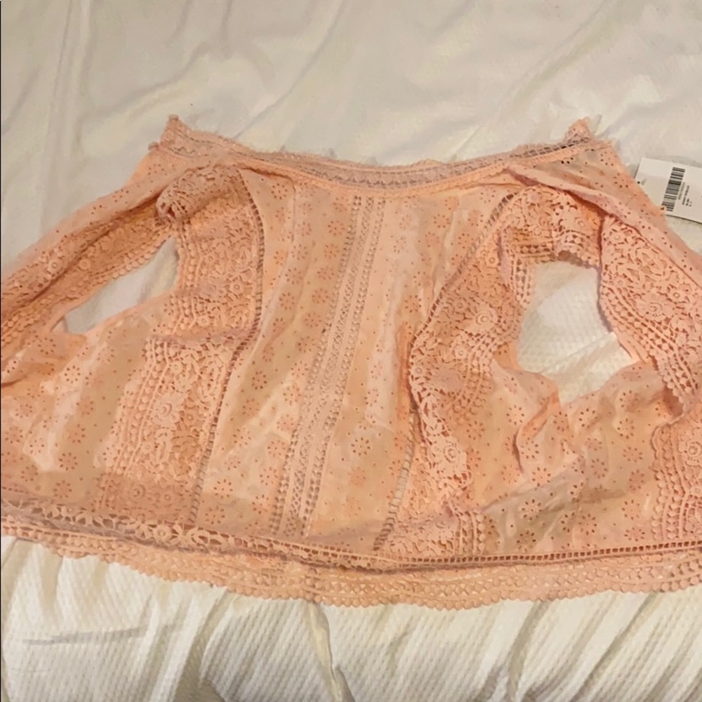 Pink button back tank top